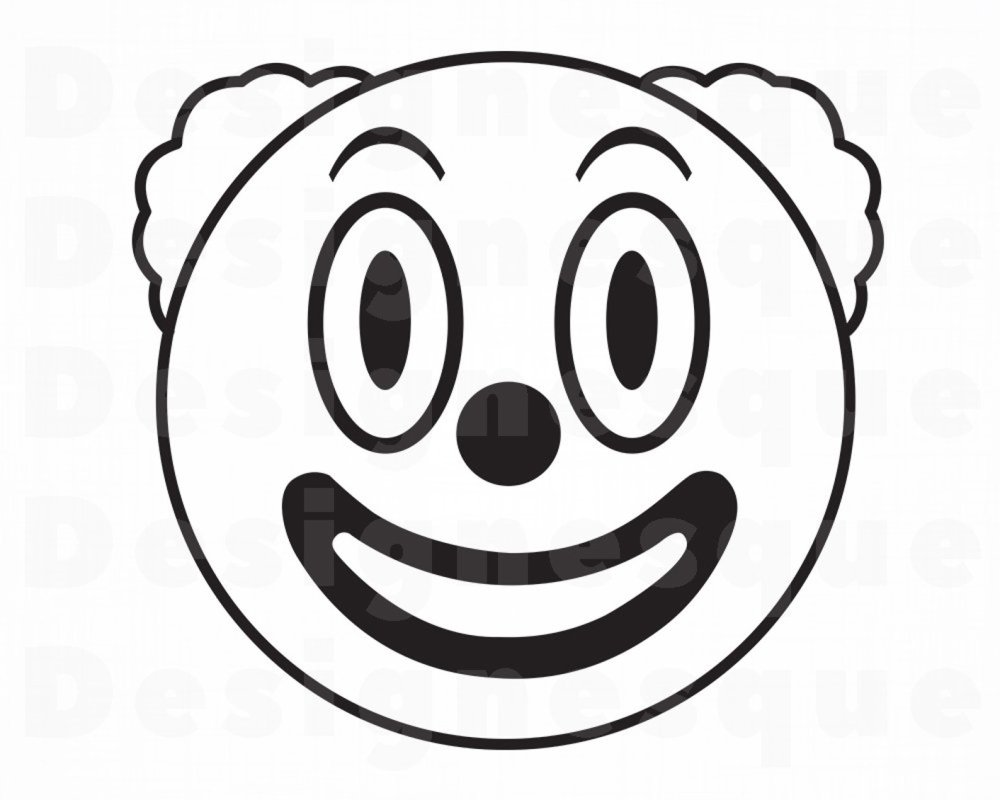 Клоун рисунок смайлик