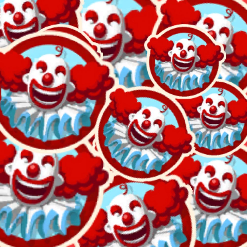 Клоун стикер