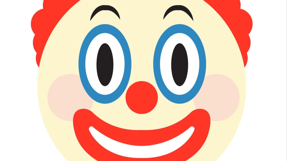 Маска клоуна эмодзи