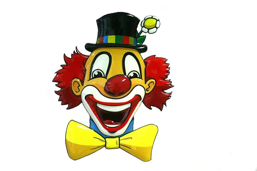 С днём рождения клоун прозрачный фон