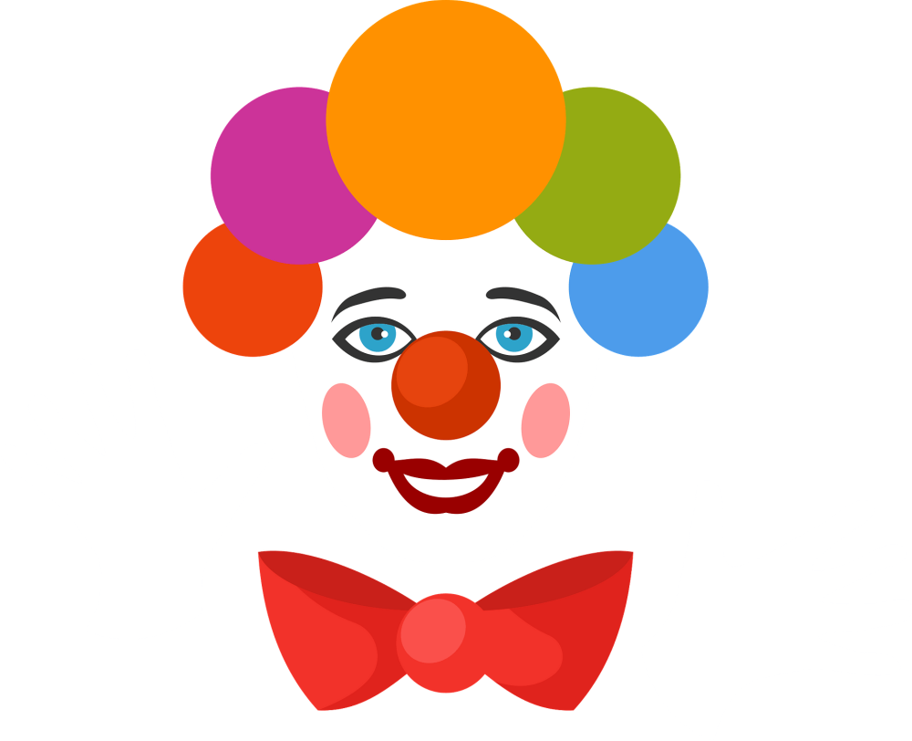 Силуэт клоуна