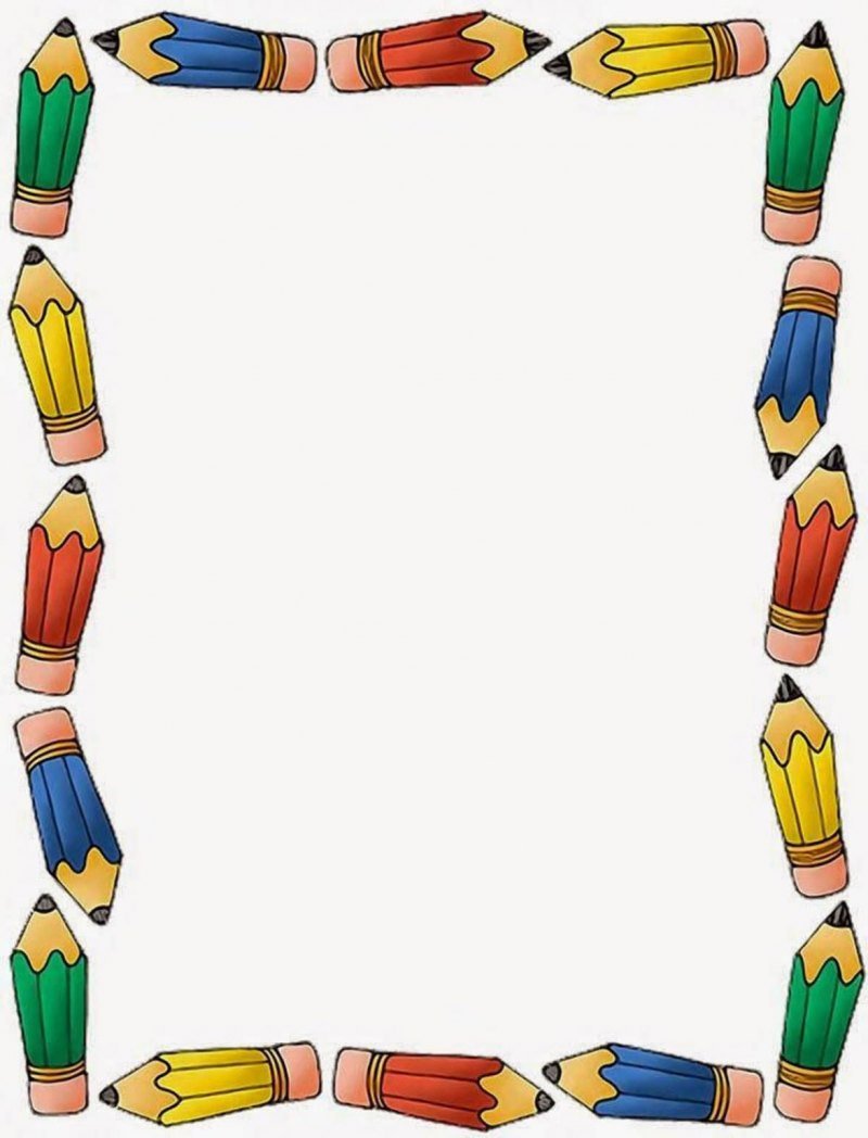 Рамка Школьная на прозрачном фоне