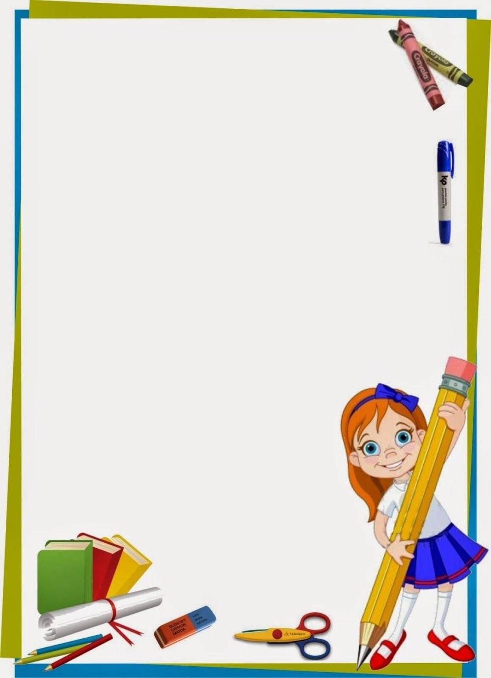 Рамки для текста школьные