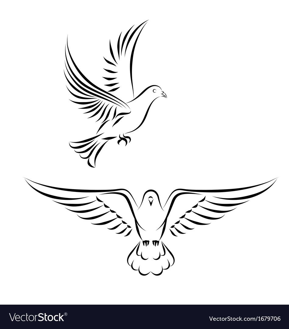 Голубь с веткой оливы символ