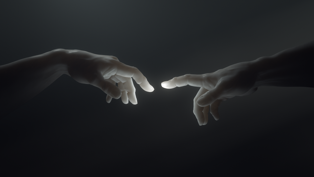 Руки тякушеюся друк к другу