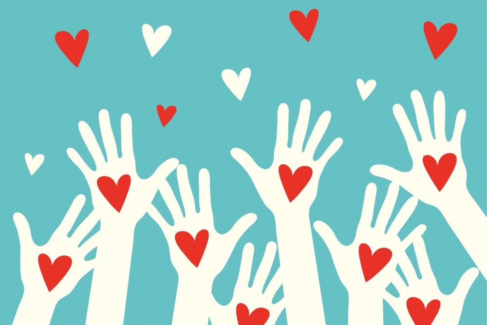 Волонтеры фон