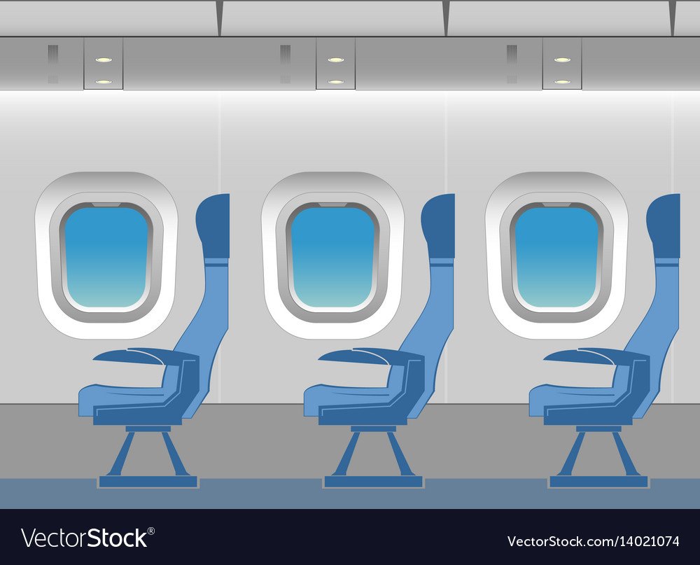 Салон самолета мультяшный