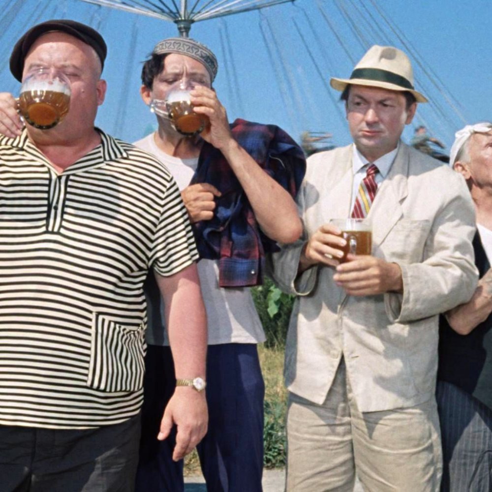 Вицин Моргунов и Никулин на дороге