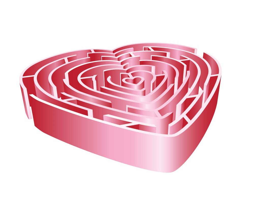 Сердце Лабиринт вектор