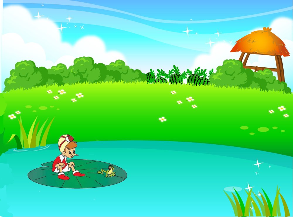 Фон для сказки водоем