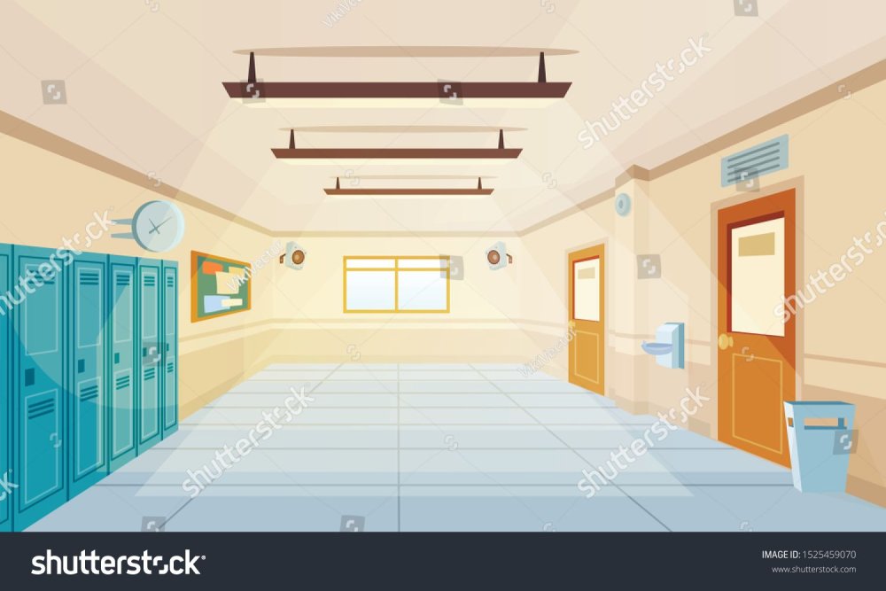 Школьный коридор в начальной школе