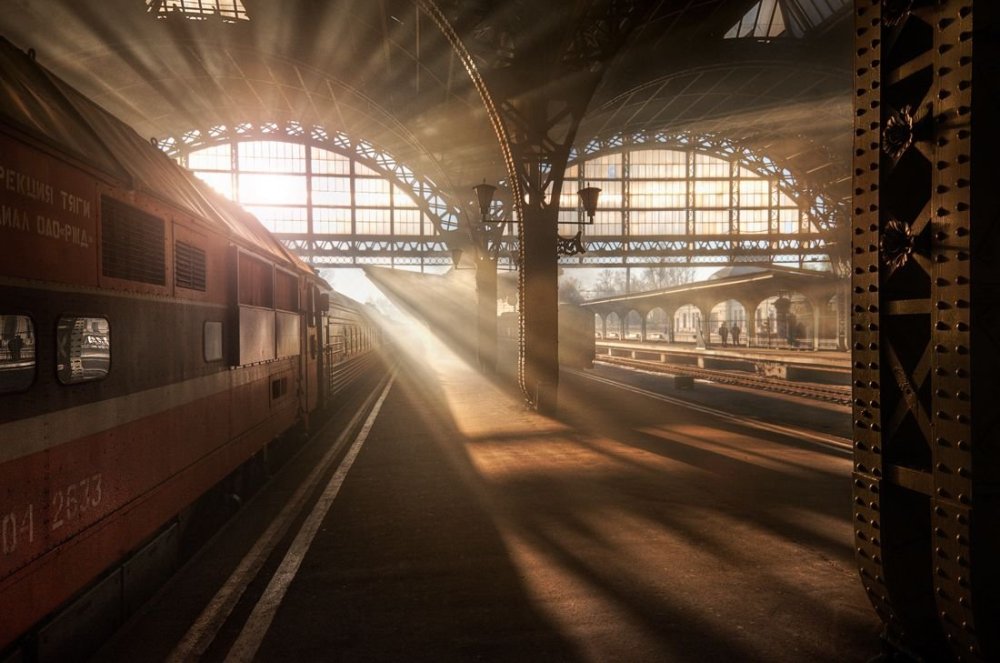 Витебский вокзал перрон старый