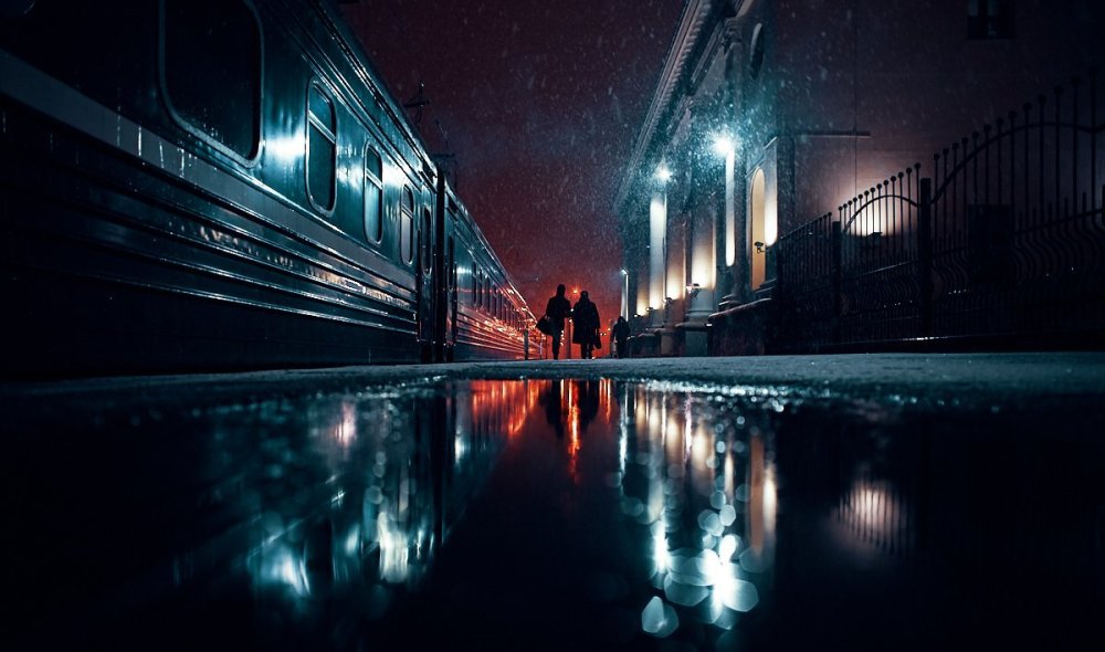 Дождь вокзал ночь