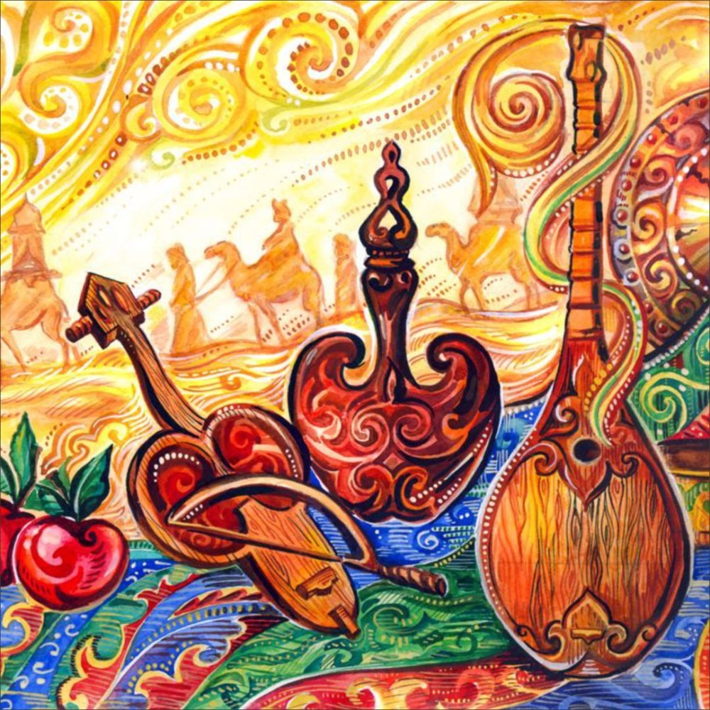 Домбра рисунок