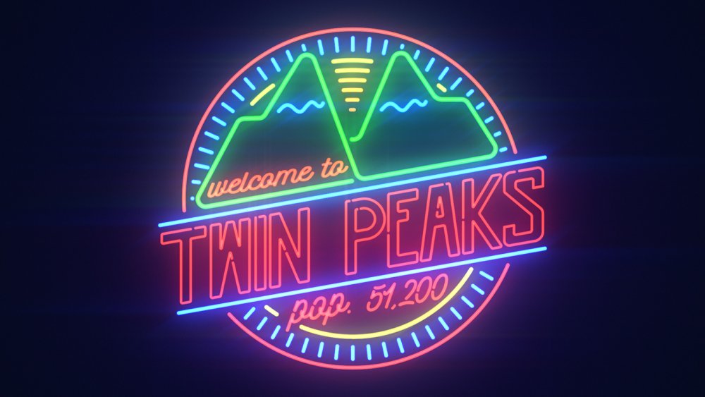 Твин пикс бар вывеска