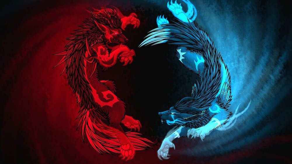 Дракон и Феникс Китай Инь Янь
