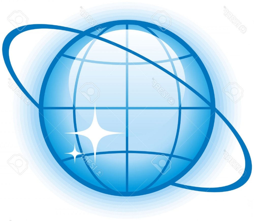 Земной шар с орбитой