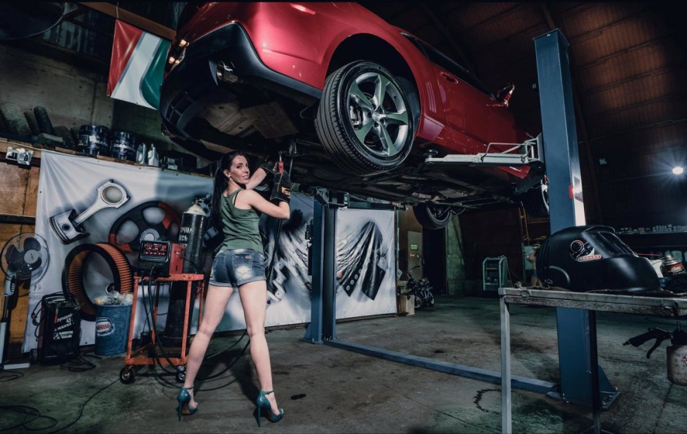 Фотосессия в автосервисе