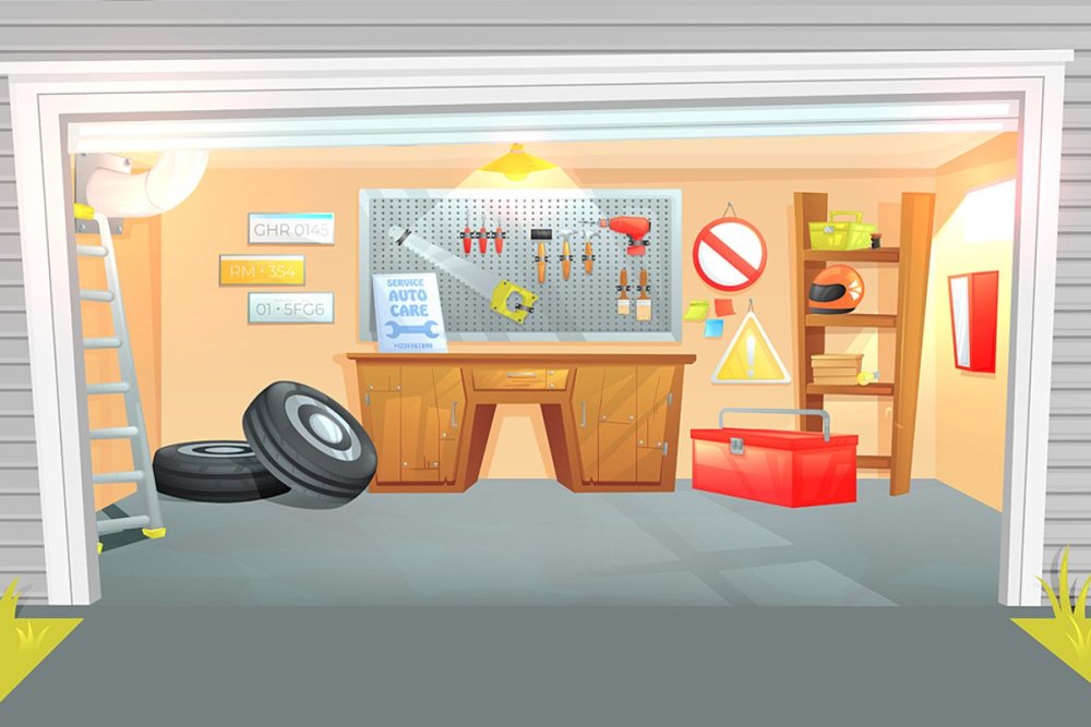 Фон для магазина автозапчастей