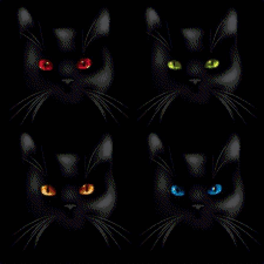 Кошачьи глаза в темноте