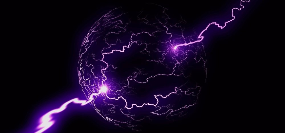 Фон молнии