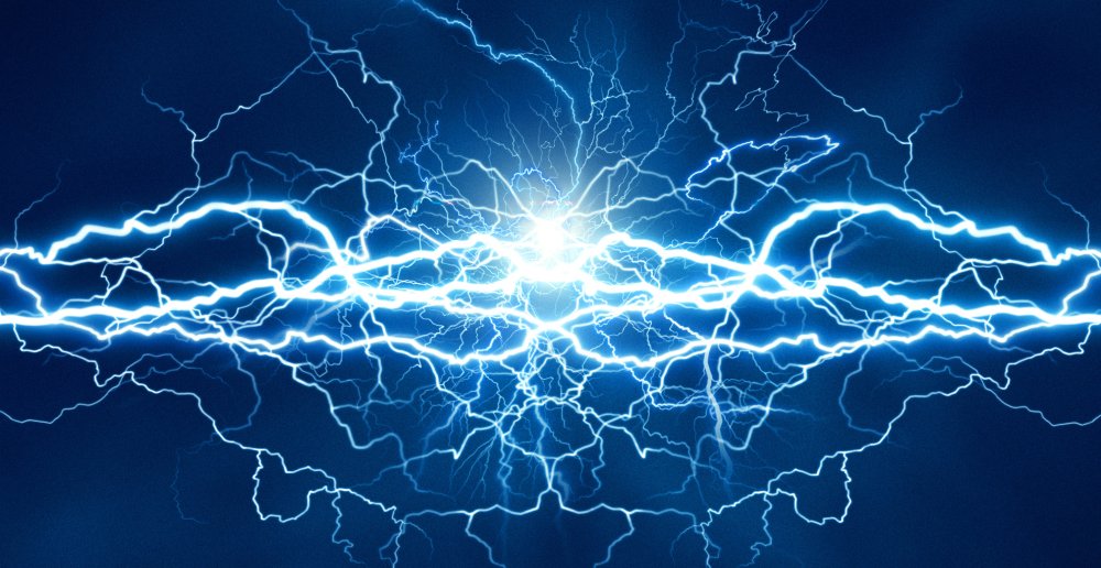 Разряд молнии арт