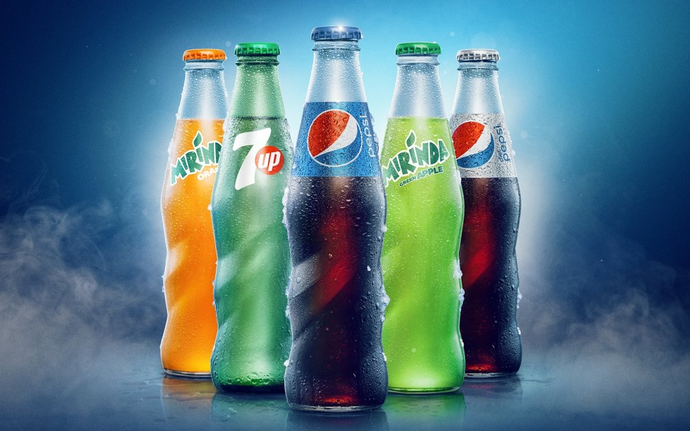 Напитки кола Фанта пепси