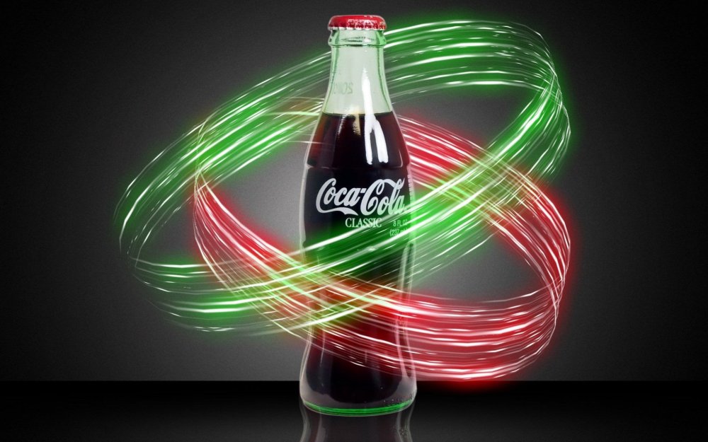 Разноцветная Coca Cola