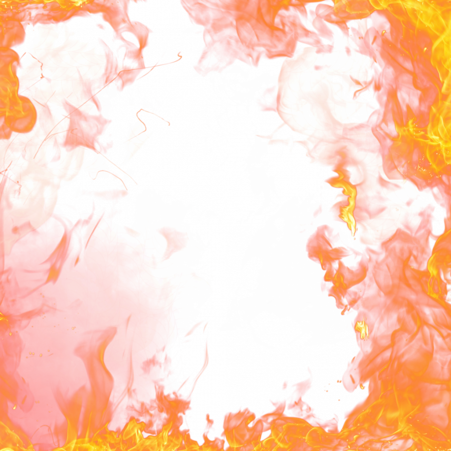 Огненная рамка для фотошопа