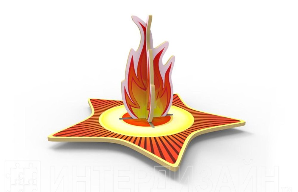 Вечный огонь из фанеры