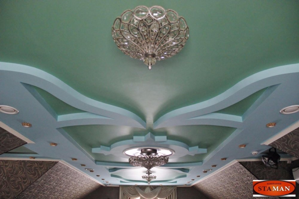 Потолок гипсокартон фигурный