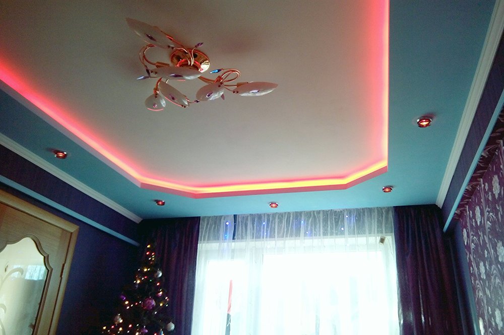 Навесные потолки с подсветкой