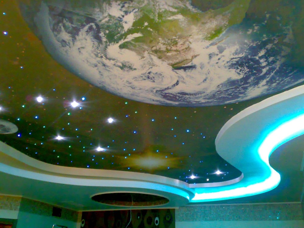 Фигурные потолки из гипсокартона