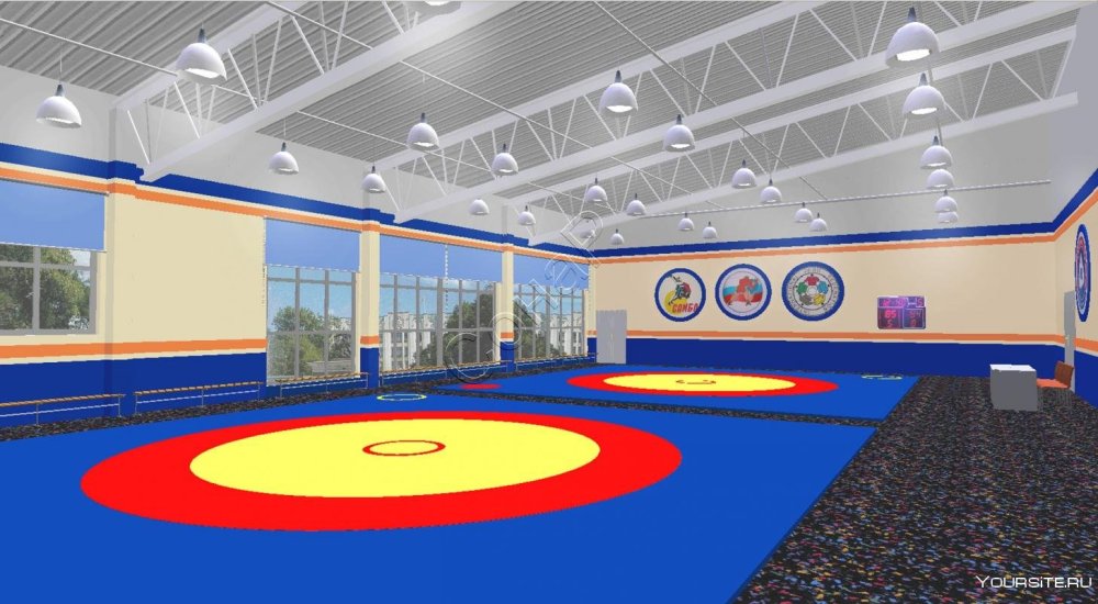 Школа 75 борцовский зал