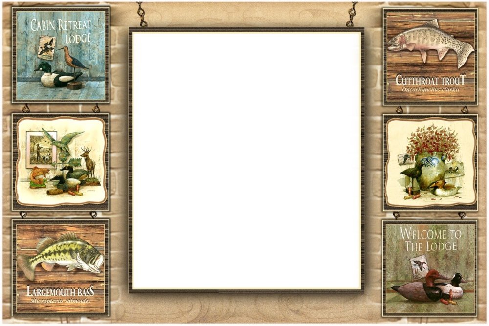 Рамка рыбаку и охотнику
