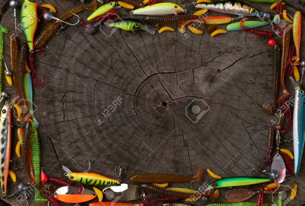 Рамка из рыболовных снастей.