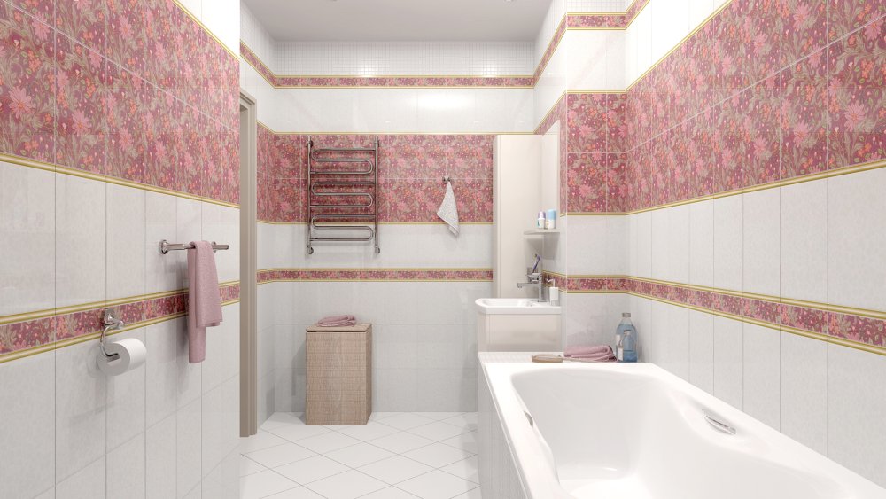 Арабески Kerama Marazzi белый фартук