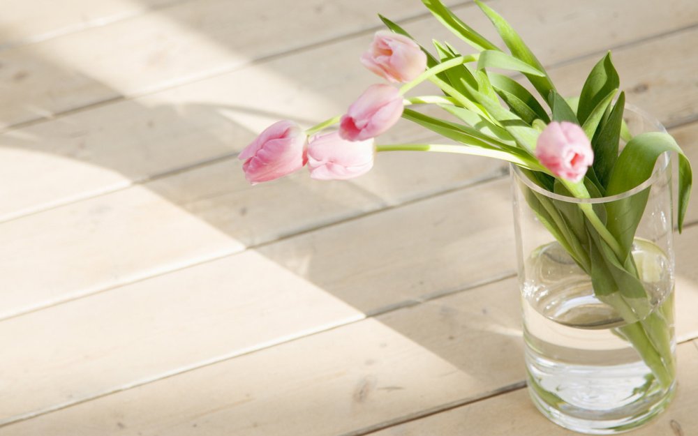 Фон нежный тюльпаны в вазе