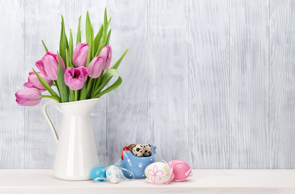 Фон для вазы с цветами