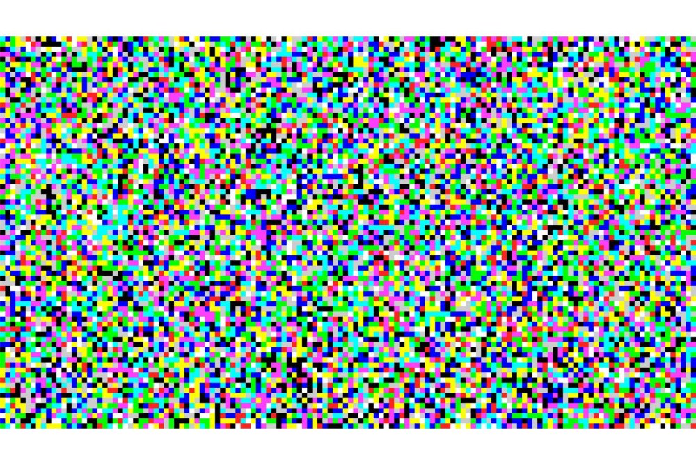 Разноцветные точки на экране