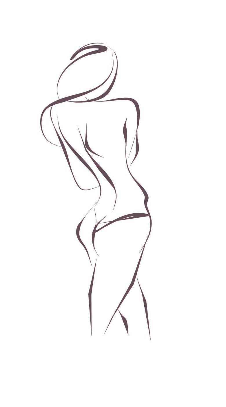 Силуэт идеальной женской фигуры