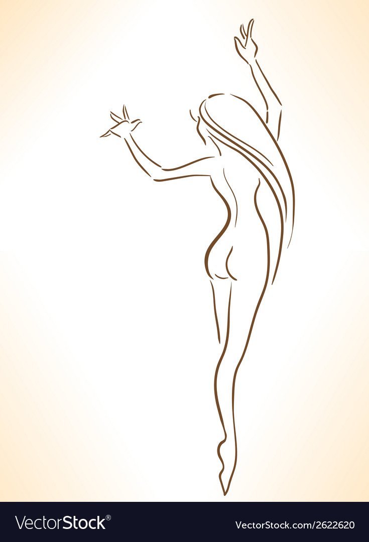 Толстая и худая силуэт