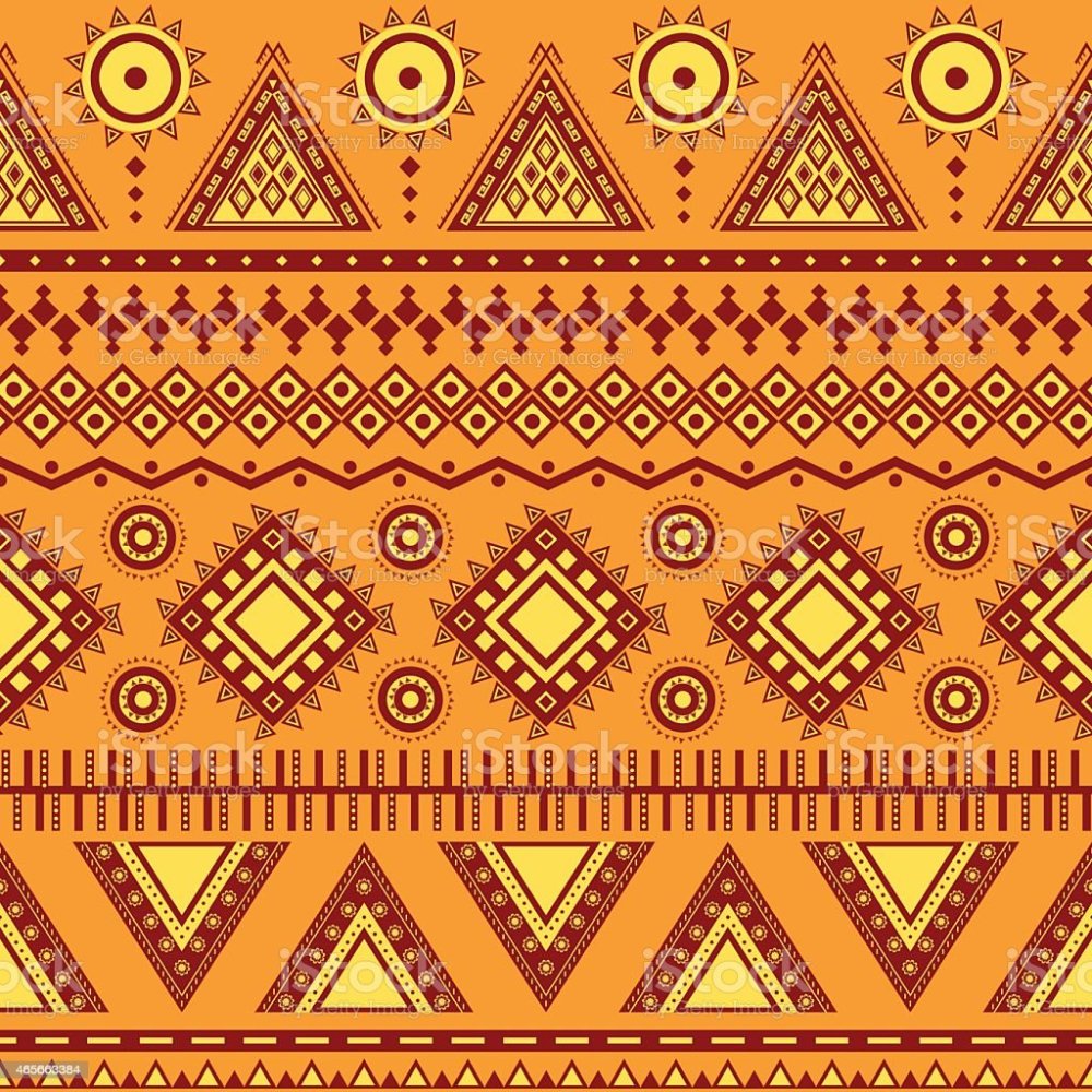 Ацтекские узоры на ткани