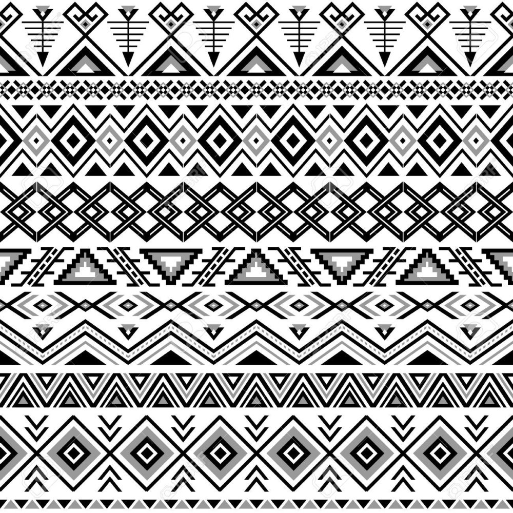 Индийский орнамент в полосе