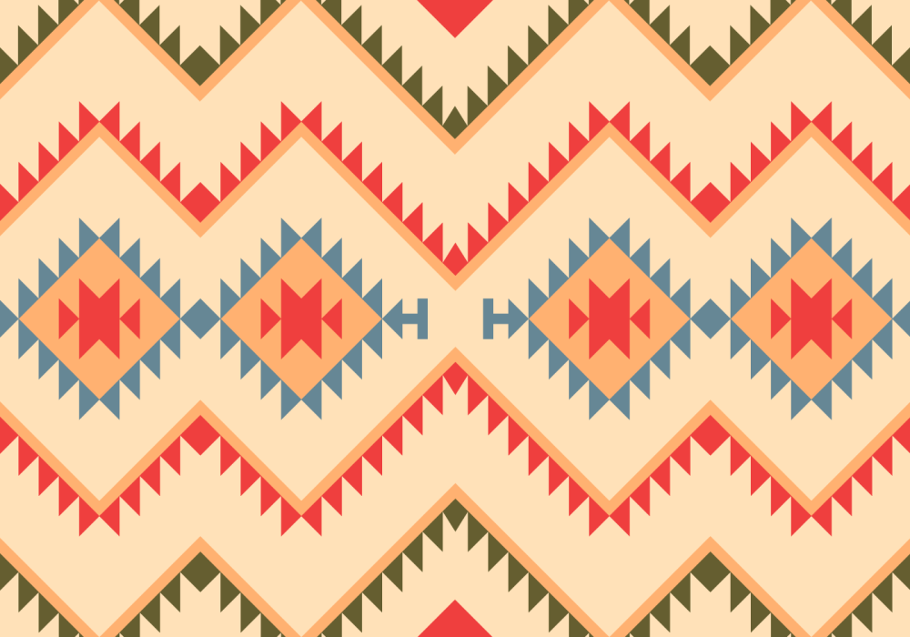 Этнический геометрический орнамент