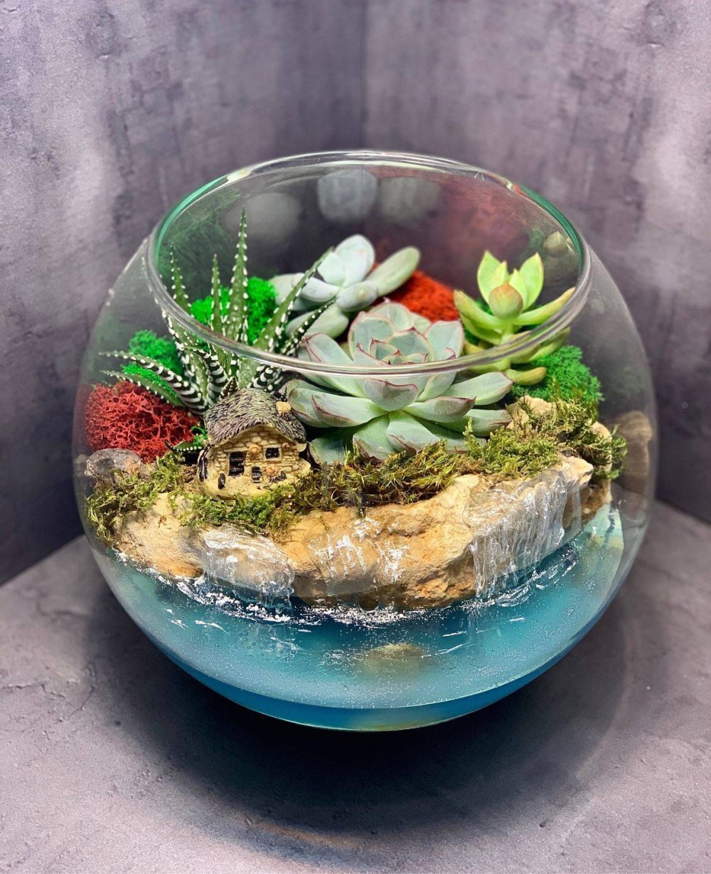 Круглый аквариум