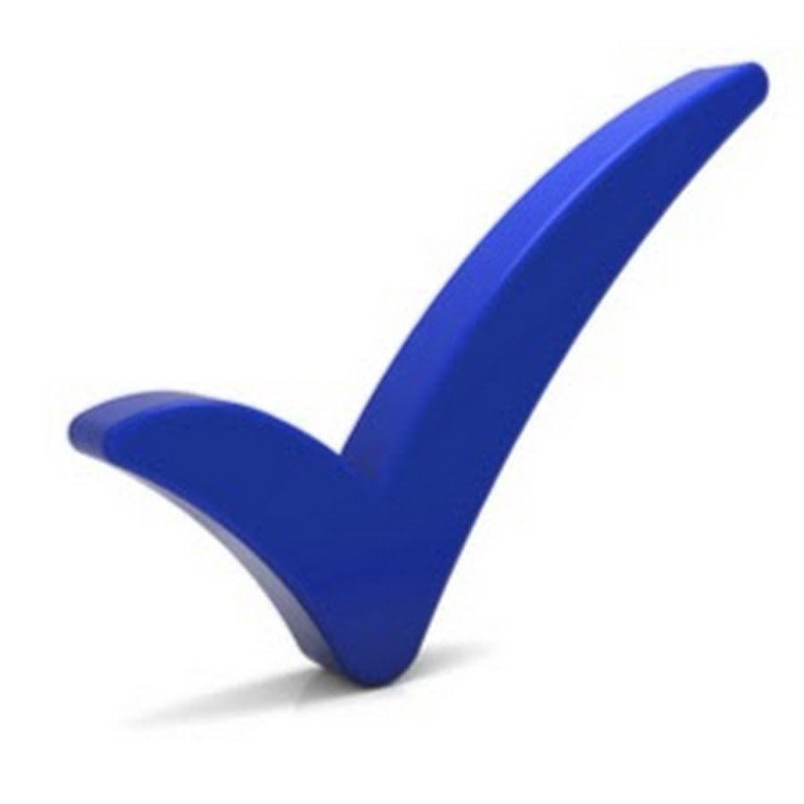 Оранжевая галочка без фона