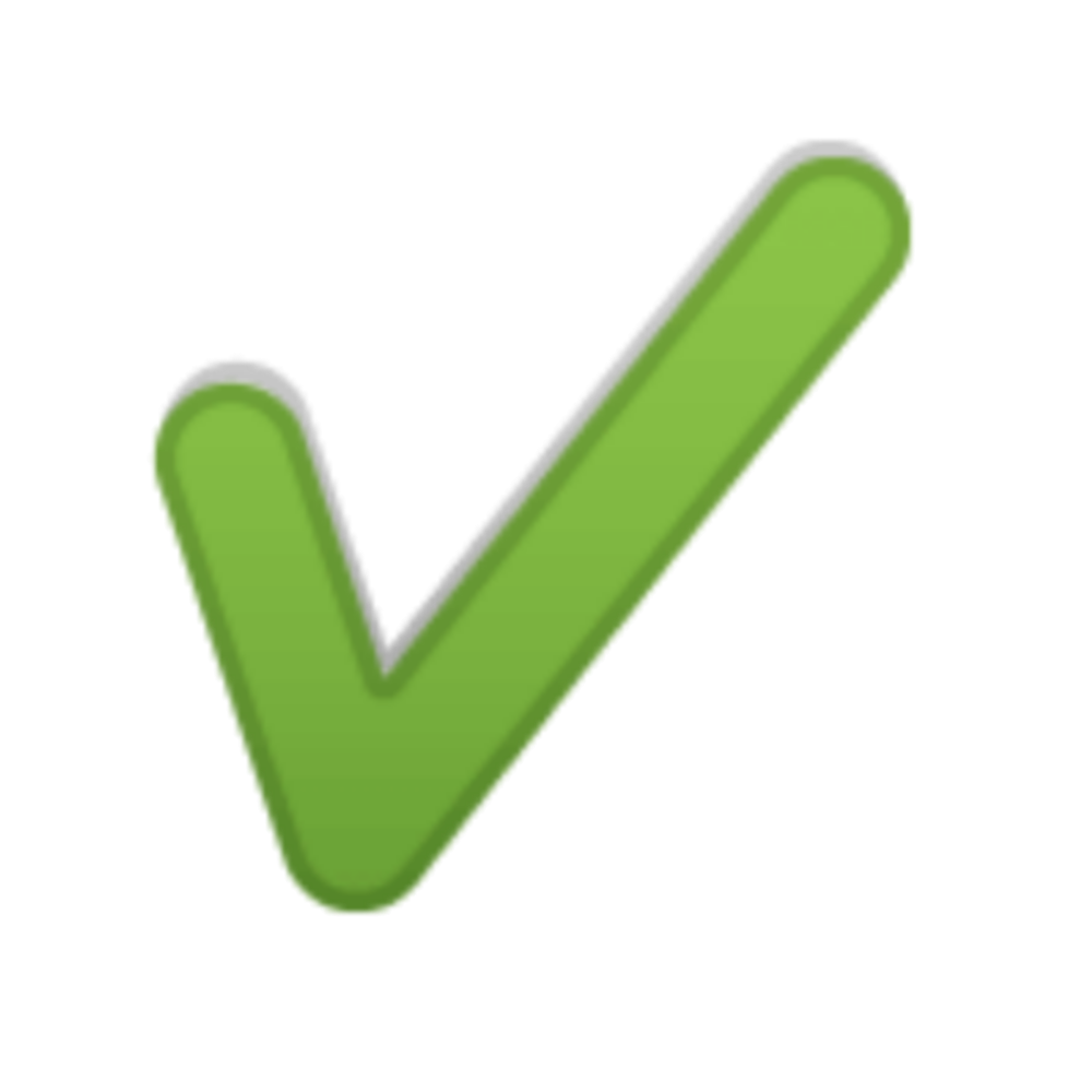 Синяя галочка