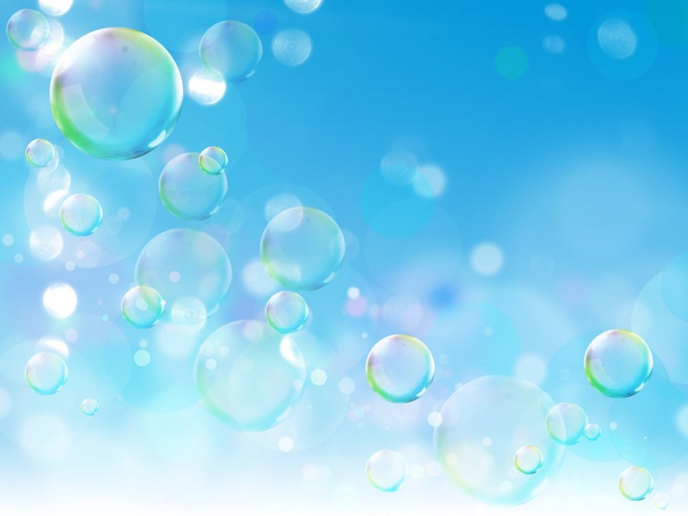 Фон мыльные пузыри