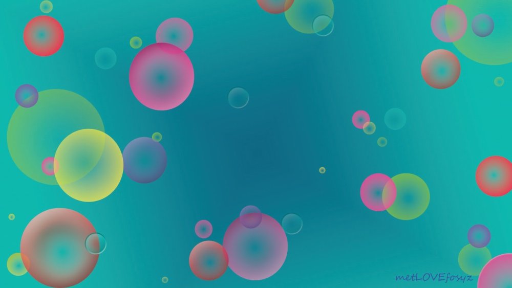 Яркий фон мыльные пузыри